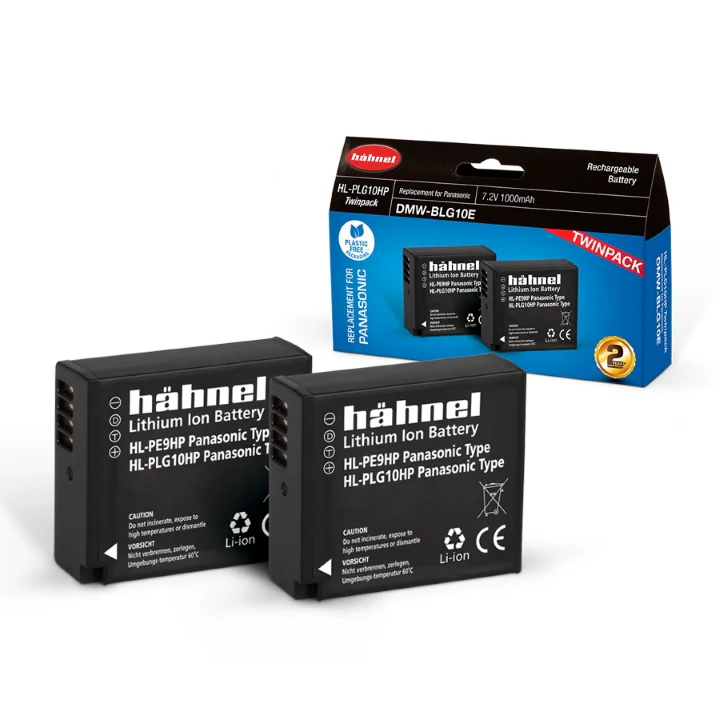 Hahnel Digital Still battery HL-PLG10HP Twin Pack for Pana 1000mAh 7.2V - Image 3