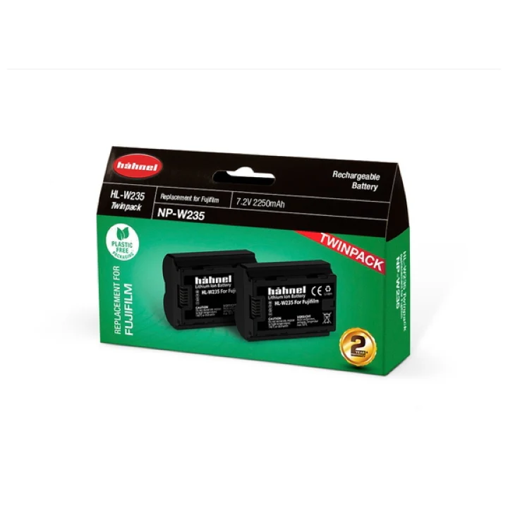 Hahnel Digital Still battery HL-W235 Twin Pack for Fuji 2250mAh 7.2V