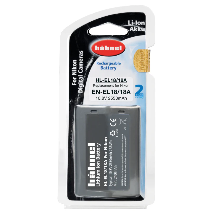 Hahnel EN-EL18 2550mAh 10.8V Battery for Nikon