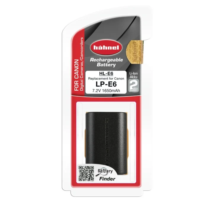 Hahnel LP-E6 1650mAh 7.2V Battery for Canon