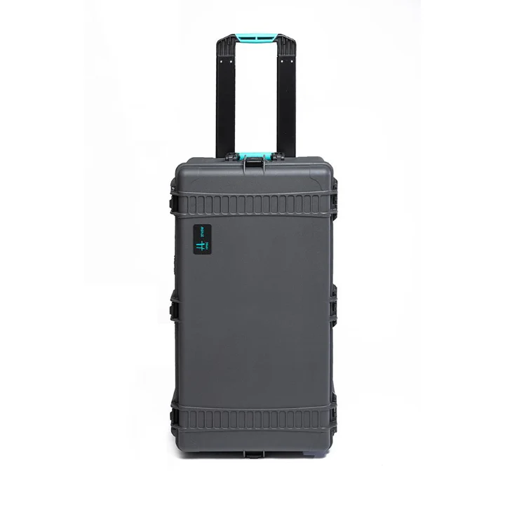 HPRC 2745W - Wheeled Hard Case Empy (Grey) KIT with 4x Stainless Steel Clips - Image 2