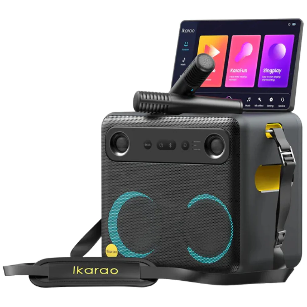 Ikarao Break X2 Portable 600W Karaoke Speakers with 10" TouchScreen Display - Image 3