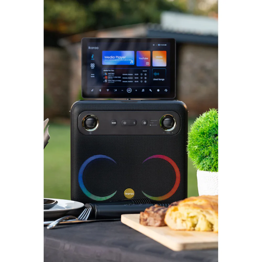 Ikarao Break X2 Portable 600W Karaoke Speakers with 10" TouchScreen Display - Image 8