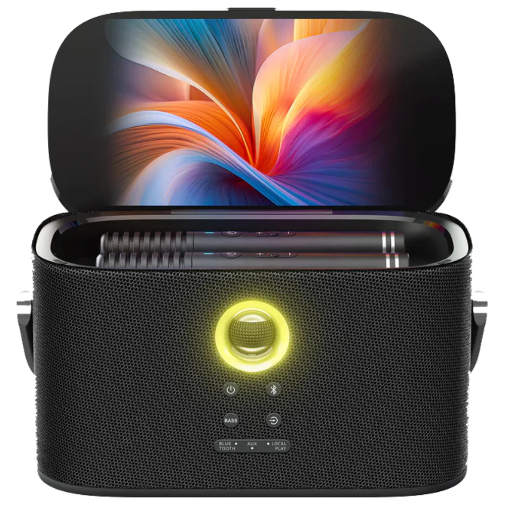 Ikarao Shell S2 Portable 140W Karaoke Speakers with 8" TouchScreen Display