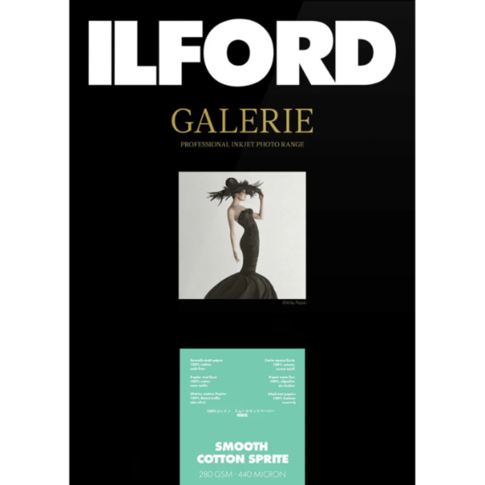 Ilford Galerie Smooth Cotton Sprite 280gsm (36" x 15m Photo Paper)