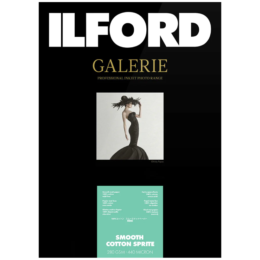 Ilford Galerie Smooth Cotton Sprite 280gsm (A3+, 25 Sheets)