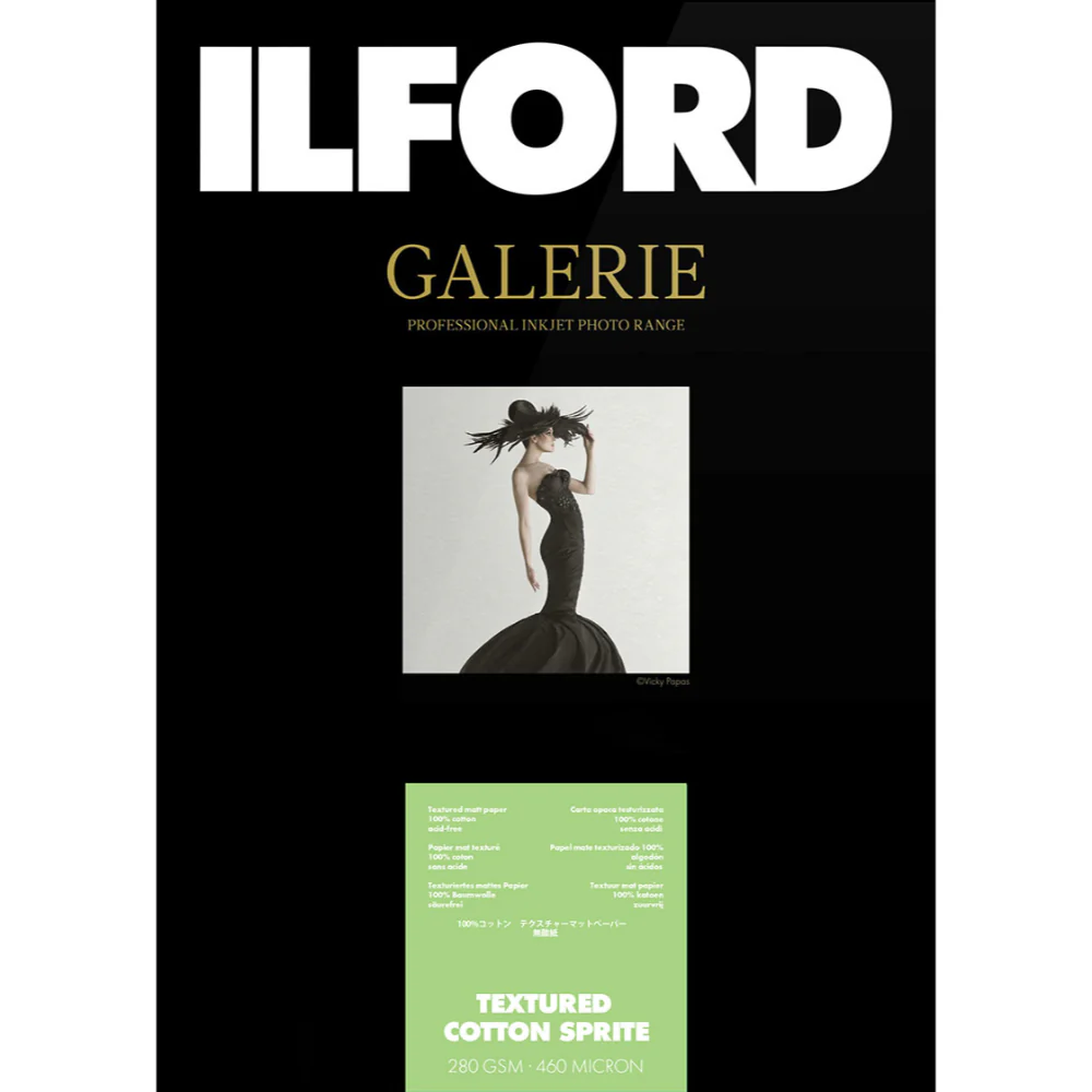 Ilford Galerie Textured Cotton Sprite 280gsm (4x6", 50 Sheets)