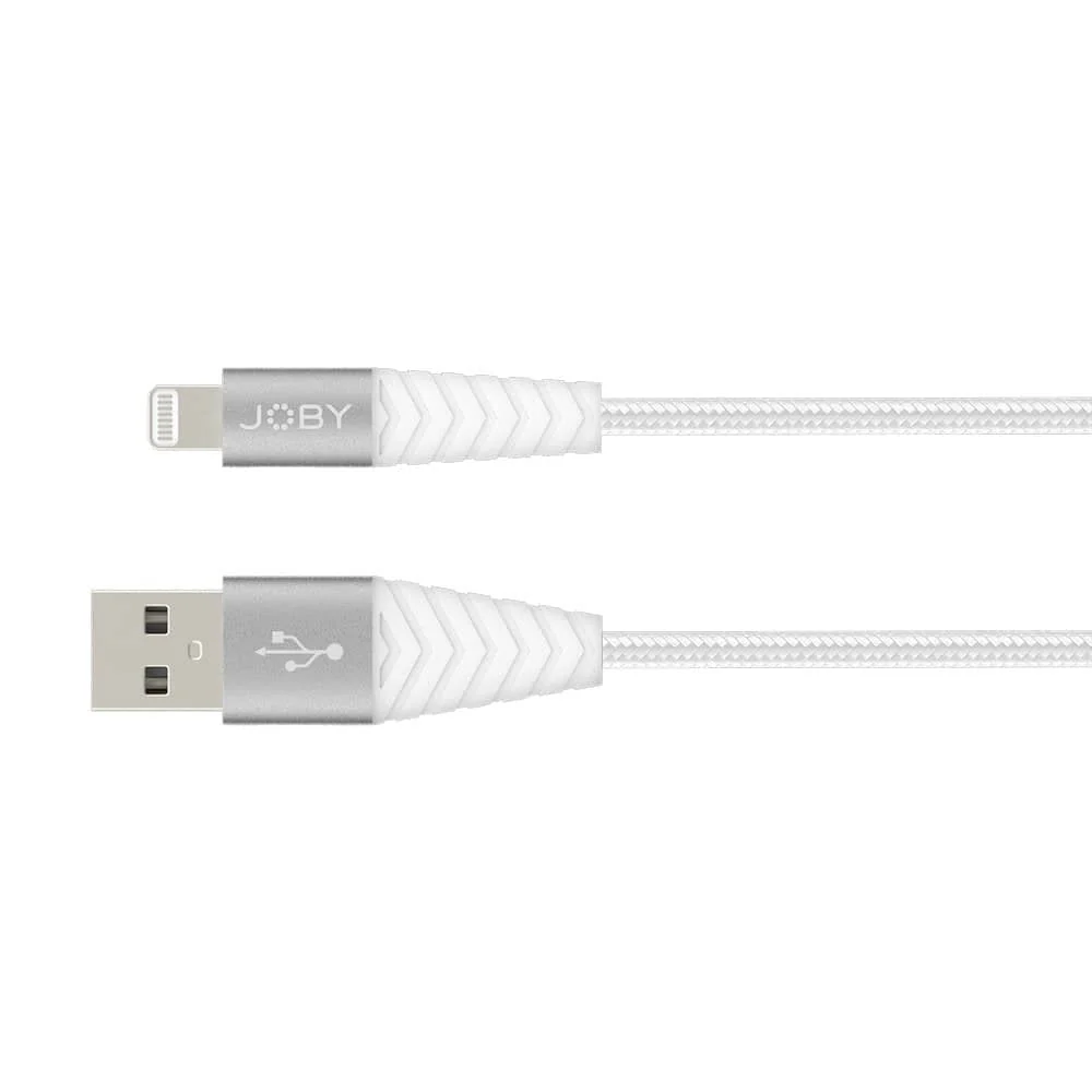 Joby Charge and Sync Lightning Cable (3.9', White) - Image 2