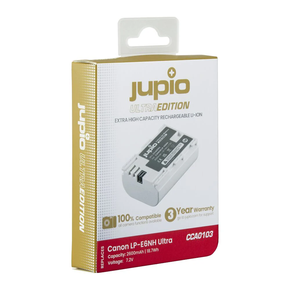 Jupio Canon LP-E6NH Ultra 7.2V 2600mAh Battery - Image 3