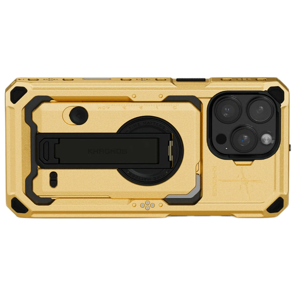Khronos x On the Roam iPhone 16 Pro/Pro Max Case - Gold - Image 2