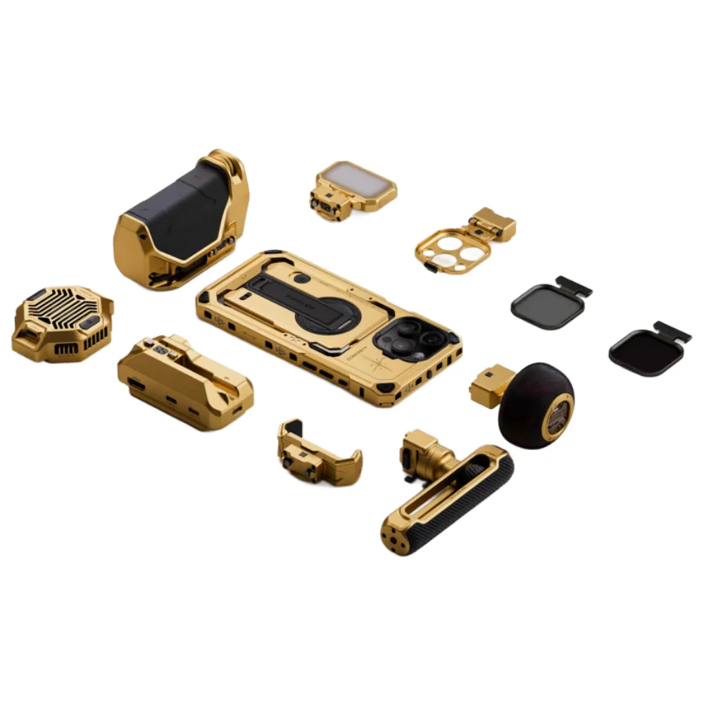 Khronos x On the Roam iPhone 16 Pro/Pro Ultimate Kit - Gold - Image 4