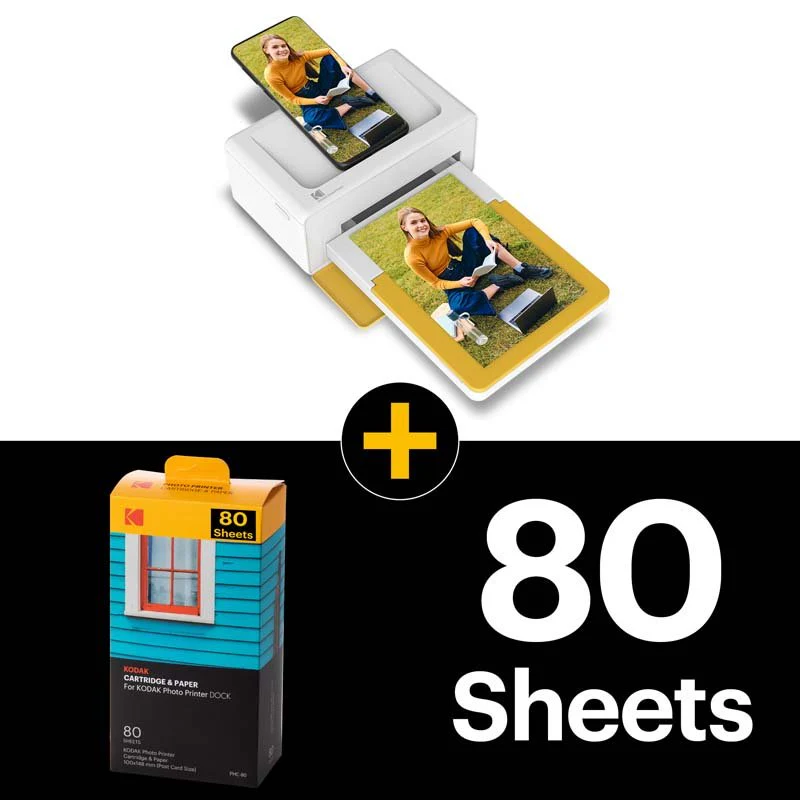 Kodak Instant Dock Plus Cartridge Bundle - Yellow - Image 2