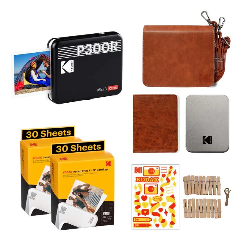 Kodak Instant Mini 3 Retro Cartridge + Accessories Bundle -  Black - Image 7
