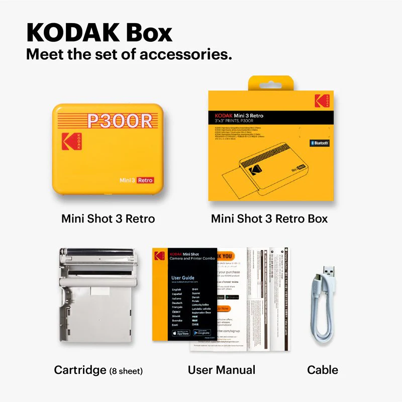 Kodak Instant Mini 3 Retro - White