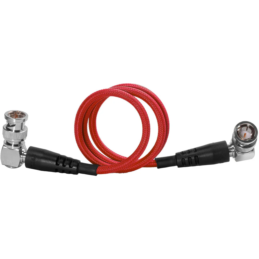 Kondor Blue 18" 12G SDI Straight to Right Angle Cable for 4K 60p Camera Monitors and Transmitters - Image 3