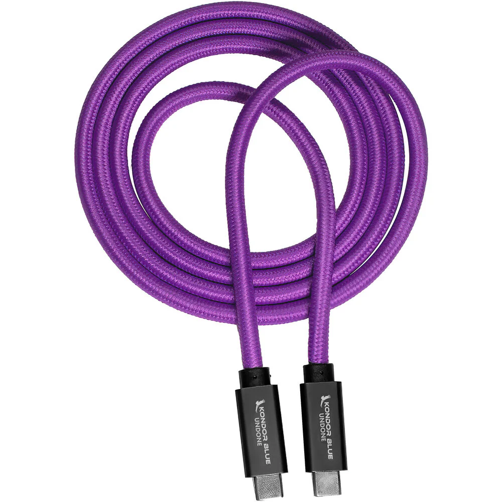 Kondor Blue Gerald Undone USB-C 3.2 Cable (4', Purple) - Image 2