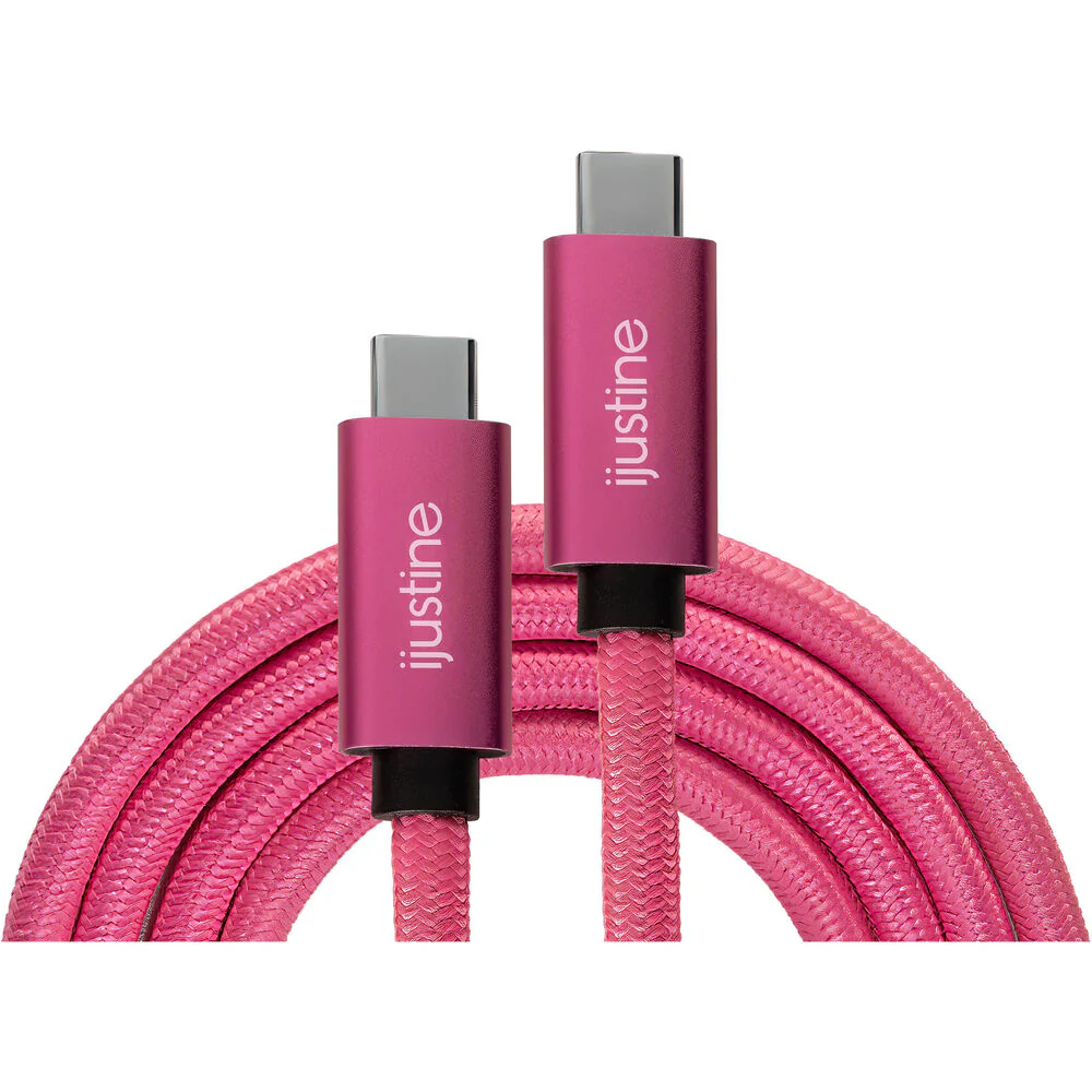 Kondor Blue iJustine Thunderbolt 4 Male Cable (3', Pink) - Image 3