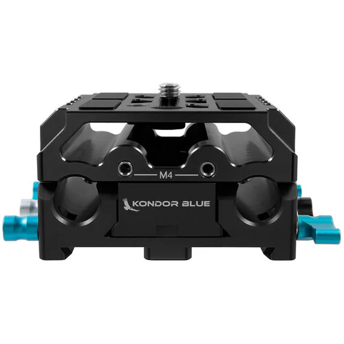 Kondor Blue LWS ARRI Bridge Plate For Cinema Cameras with With Riser for RED KOMODO (Black) - Image 3