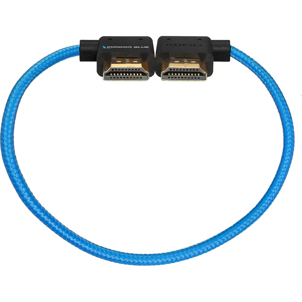Kondor Blue Right-Angle to Left-Angle High-Speed HDMI Cable (12") - Image 4