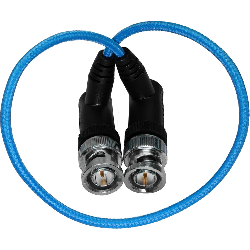 Kondor Blue Ultra-Thin 3G-SDI Right-Angle BNC Cable (12") - Image 3