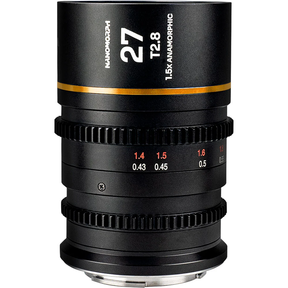 Laowa Nanomorph 27mm T2.8 1.5X S35 (Amber) - (Cine) Sony E