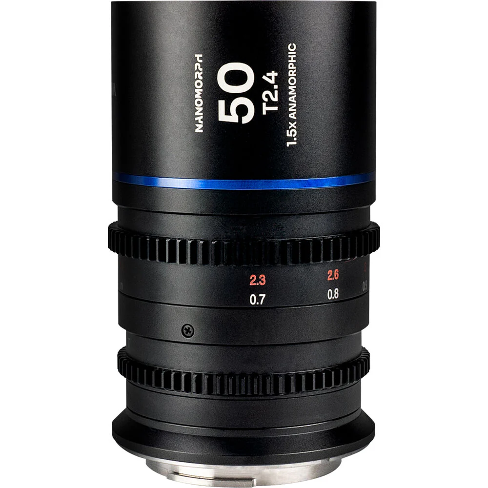 Laowa Nanomorph 50mm T2.4 1.5X S35 (Blue) - (Cine) DL Lens