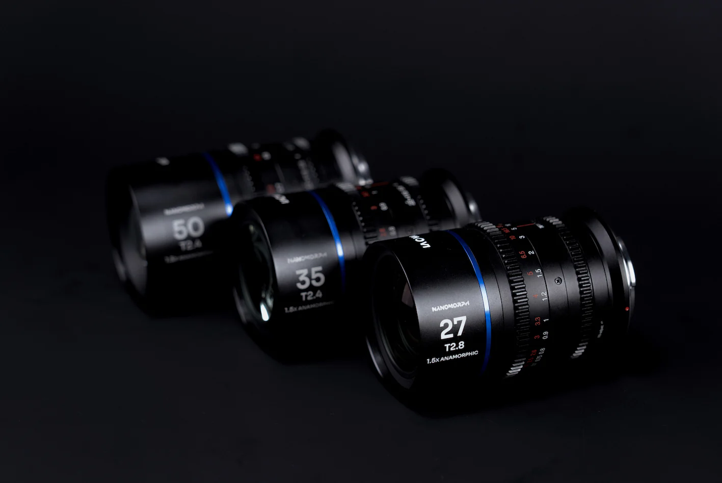Laowa Nanomorph S35 Prime 3-Lens Bundle
 (27mm, 35mm, 50mm) (Blue) - (Cine) MFT - Image 2