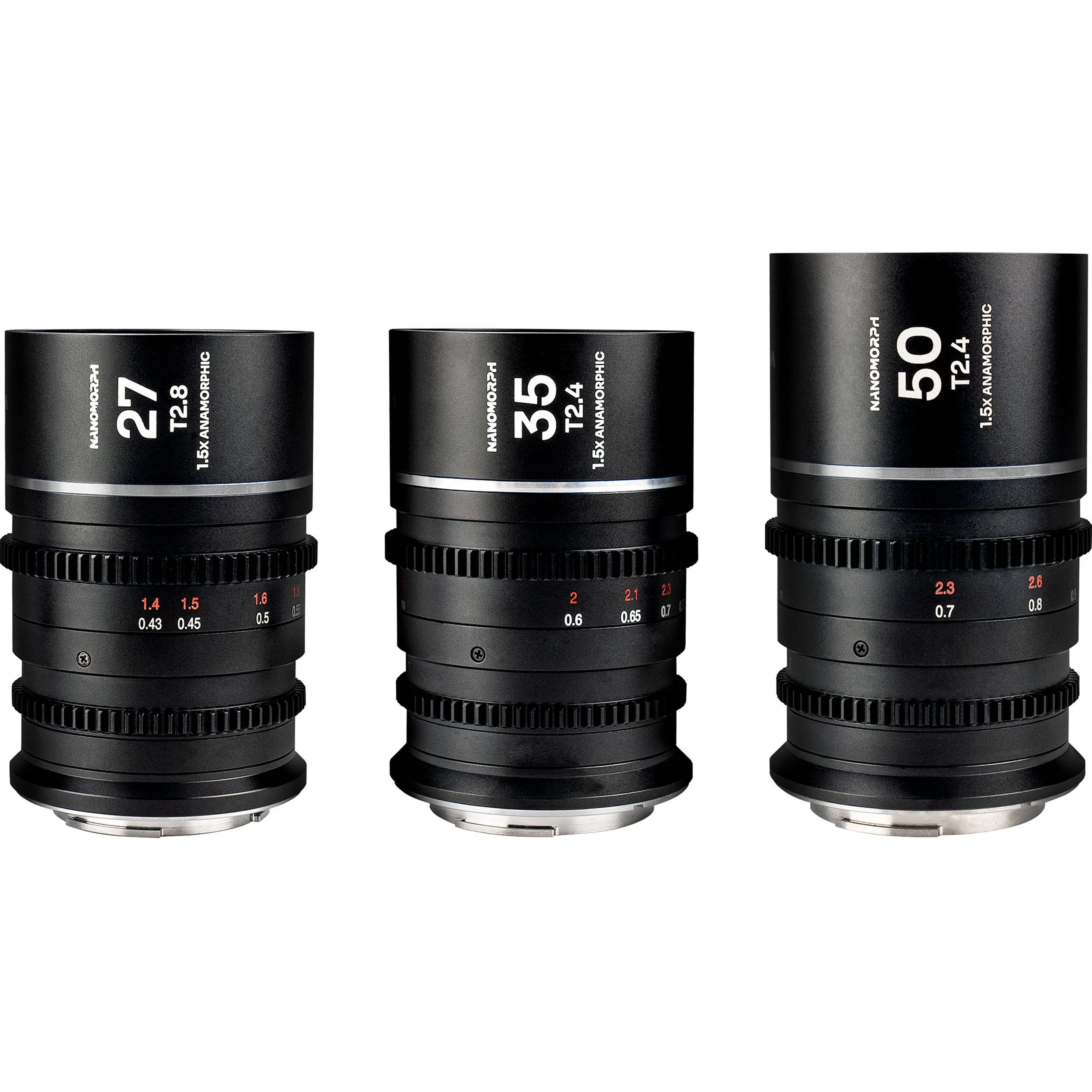 Laowa Nanomorph S35 Prime 3-Lens Bundle
(27mm, 35mm, 50mm) (Silver) - (Cine) MFT