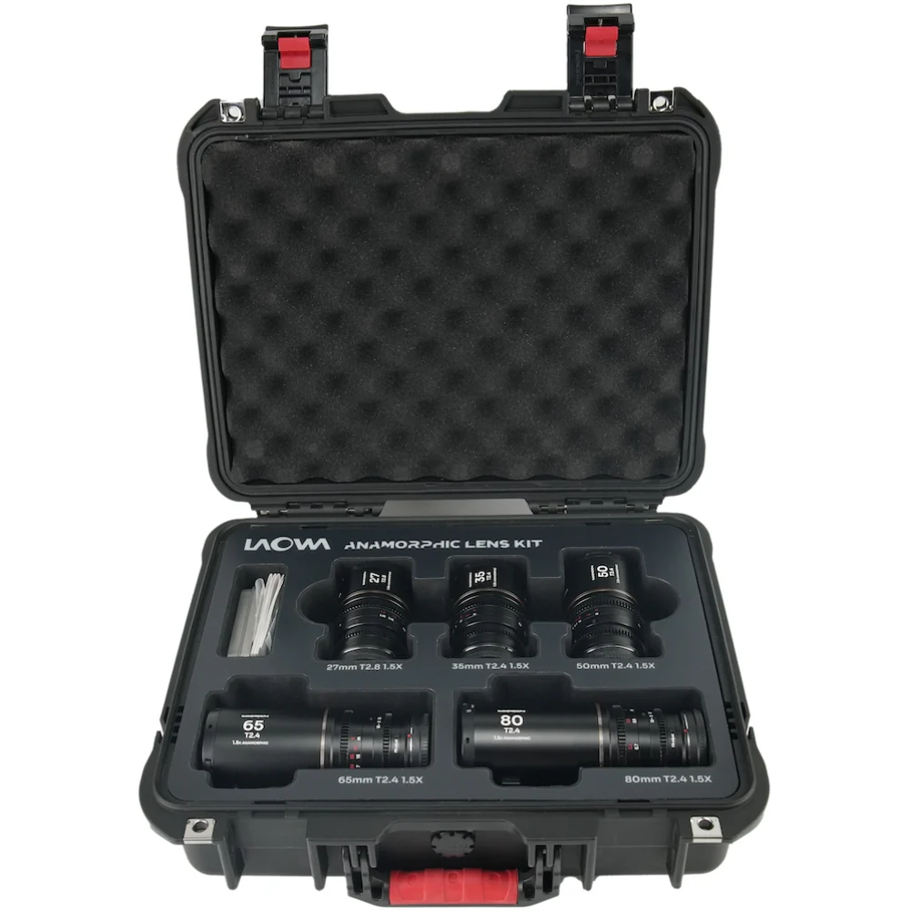Laowa Nanomorph S35 Prime 5-Lens Bundle (27mm, 35mm, 50mm, 65mm, 80mm) (Amber) - (Cine) - Image 2
