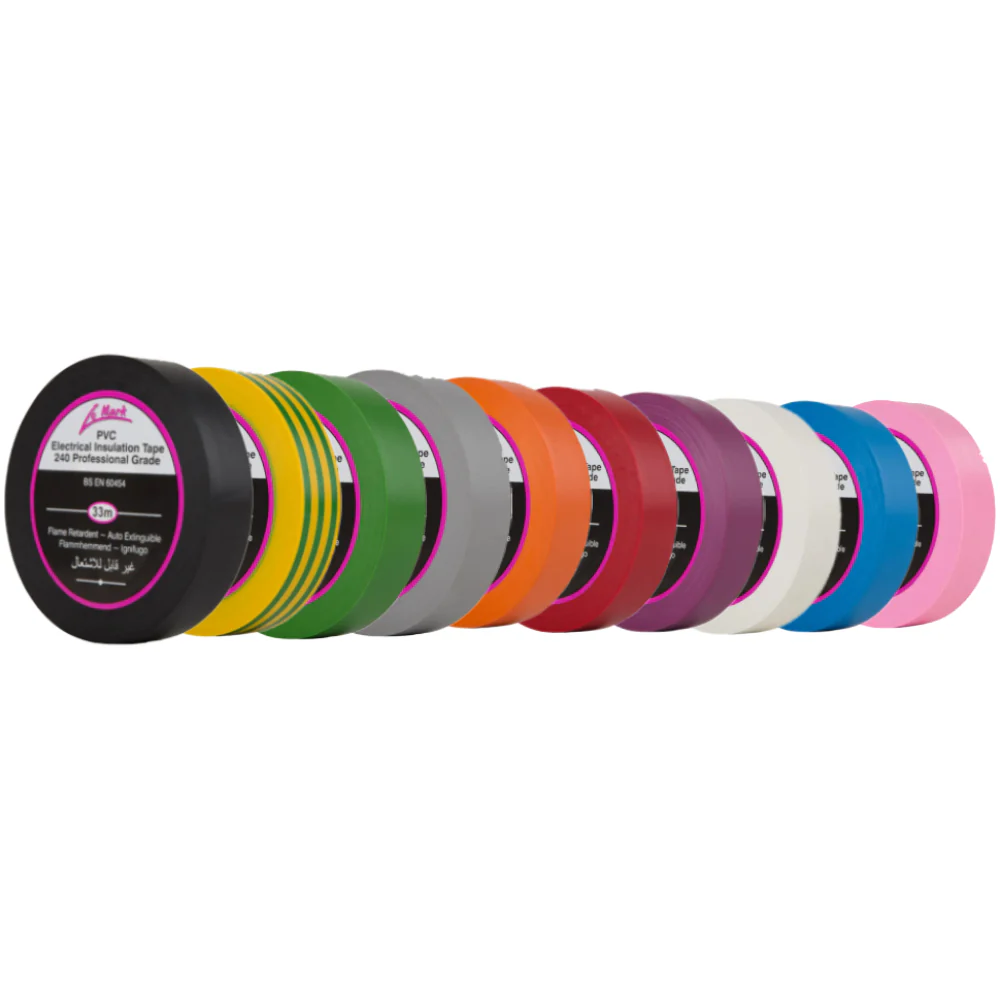 Le Mark PVC Electrical Tape (33m Roll, Multiple Colours Available)