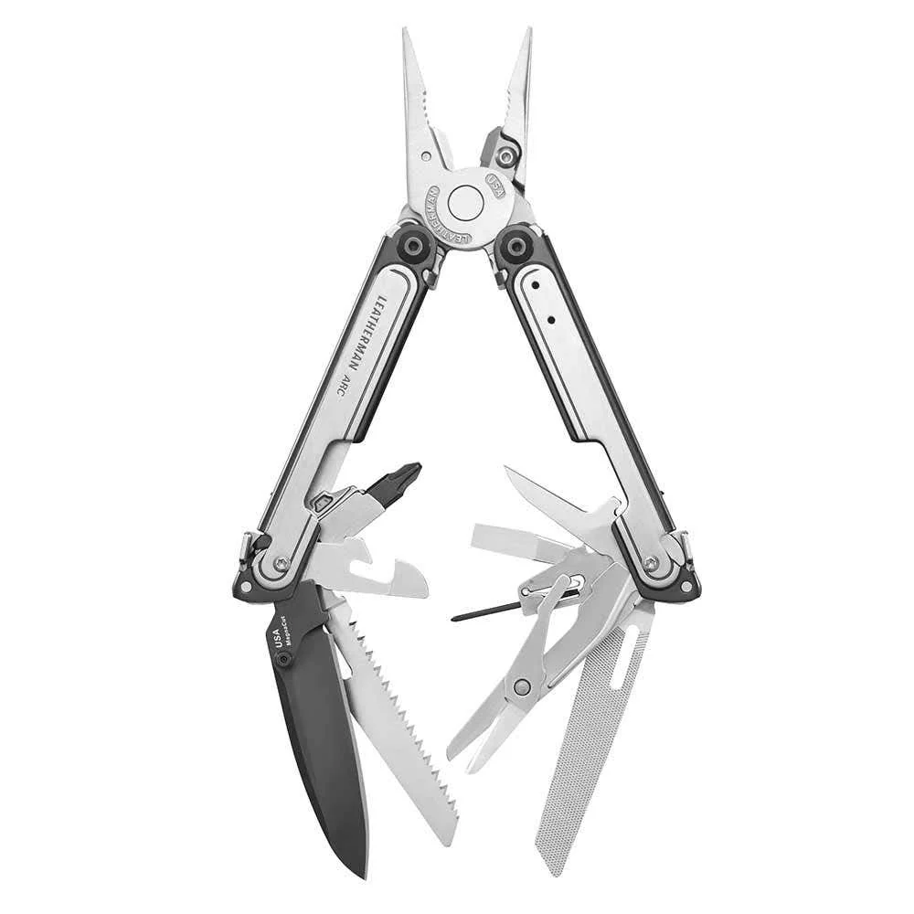 Leatherman ARC Multi-Tool with MagnaCut Steel Blade PVD Coating Bit Kit Nylon Sheath - Silver - Image 2