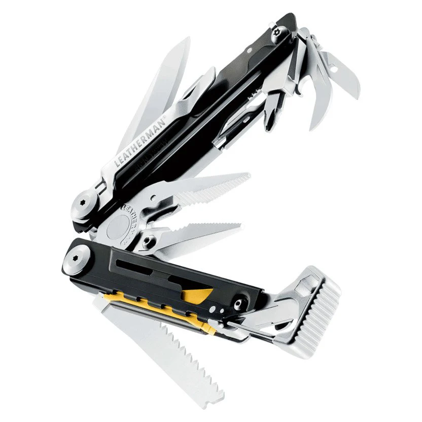 Leatherman Signal Camping Multi-Tool w/Firestarter/Whistle w/Nylon Sheath - Silver - Peg - Image 3