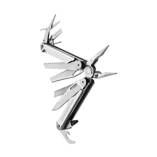 Leatherman Wave Plus Multi-Tool 420HC S/S Blades w/Nylon Button Sheath - Silver - Box - Image 3