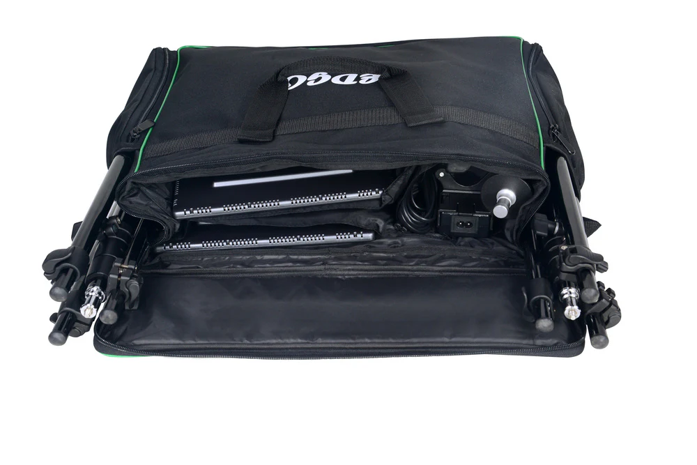 Nanlite LEDGO LUXPAD E268C twin LED light kit with batteries, stands and grids - Image 5