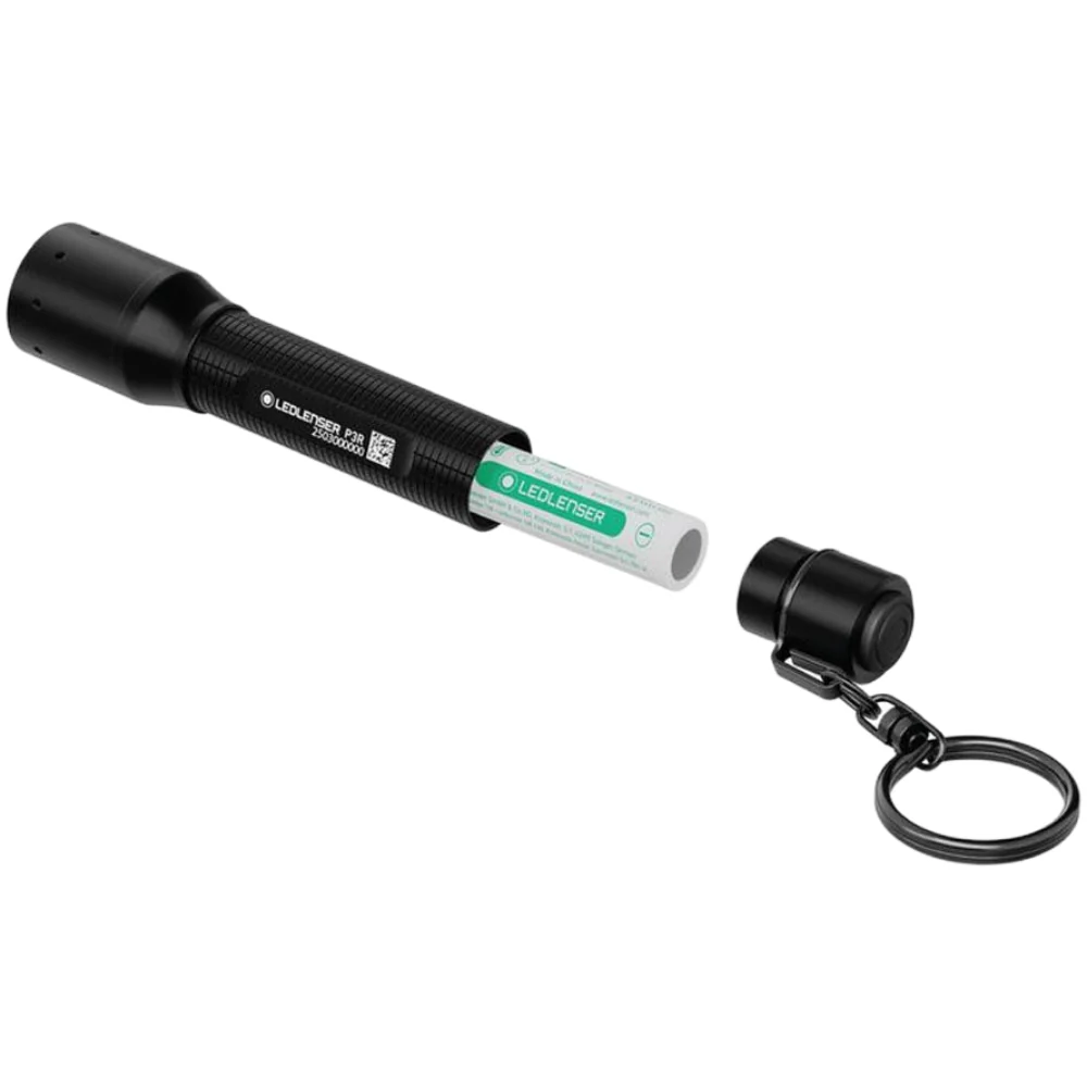 Ledlenser P3R Flashlight 200lm 130m 8h Rechargeable IP54 with KeyRing - Image 4
