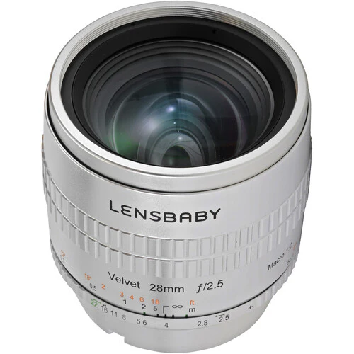 Lensbaby Velvet 28mm f/2.5 Lens for Fujifilm X (Silver) - Image 10