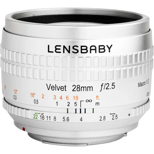 Lensbaby Velvet 28mm f/2.5 Lens for Fujifilm X (Silver) - Image 11