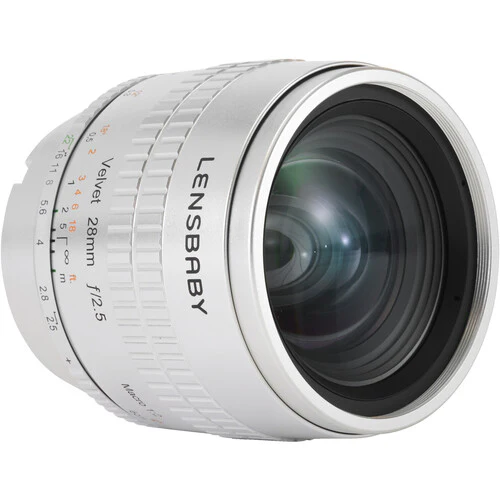 Lensbaby Velvet 28mm f/2.5 Lens for Pentax K (Silver)