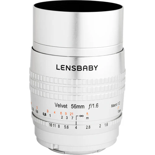 Lensbaby Velvet 56mm f/1.6 Lens for Canon RF (Silver) - Image 2