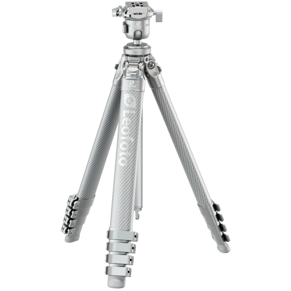Leofoto AZ-235C Carbon Fibre Travel Tripod + MBH-30 Inverted Ball Head - Silver