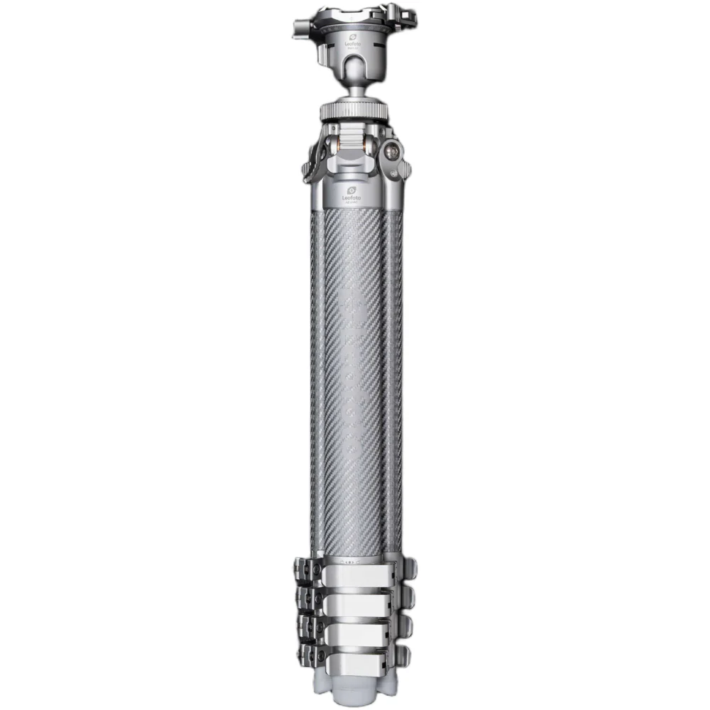 Leofoto AZ-235C Carbon Fibre Travel Tripod + MBH-30 Inverted Ball Head - Silver - Image 6