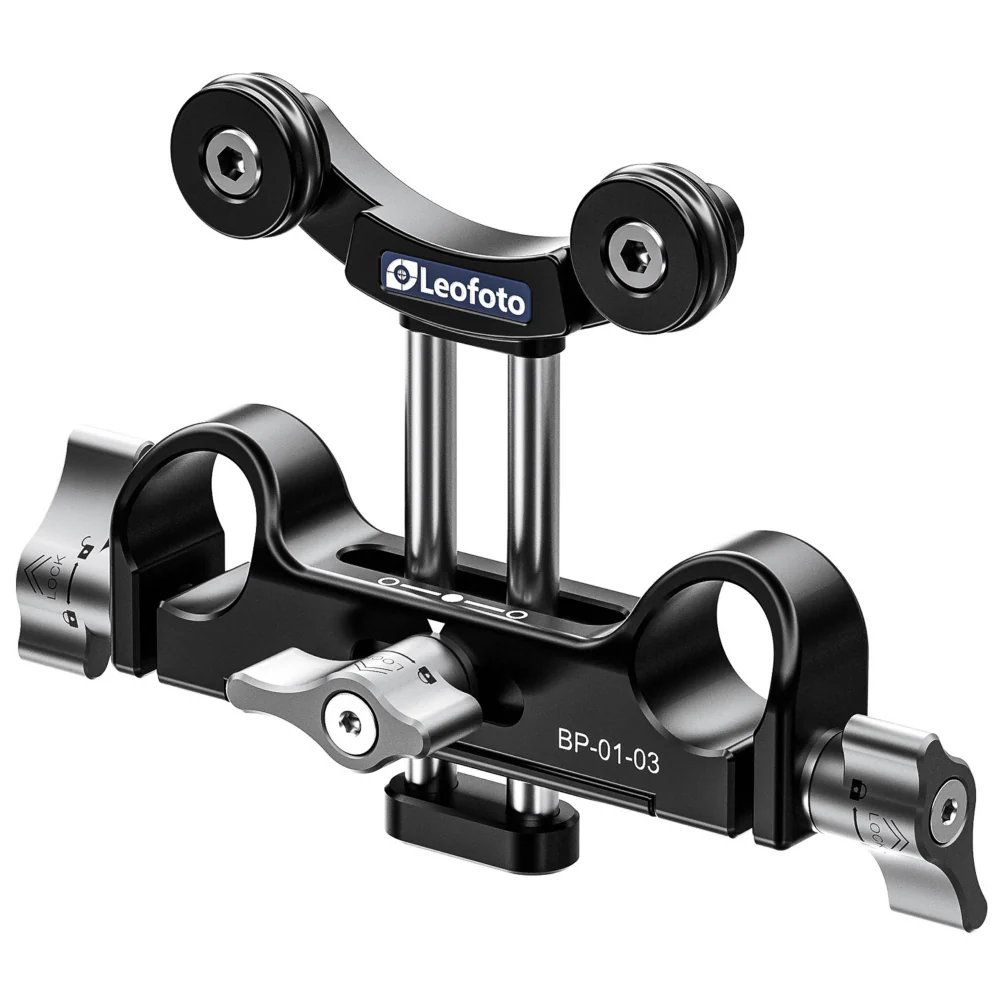 Leofoto BP-01 KIT Universal Base Plate with Carbon Fibre Rods - Image 7
