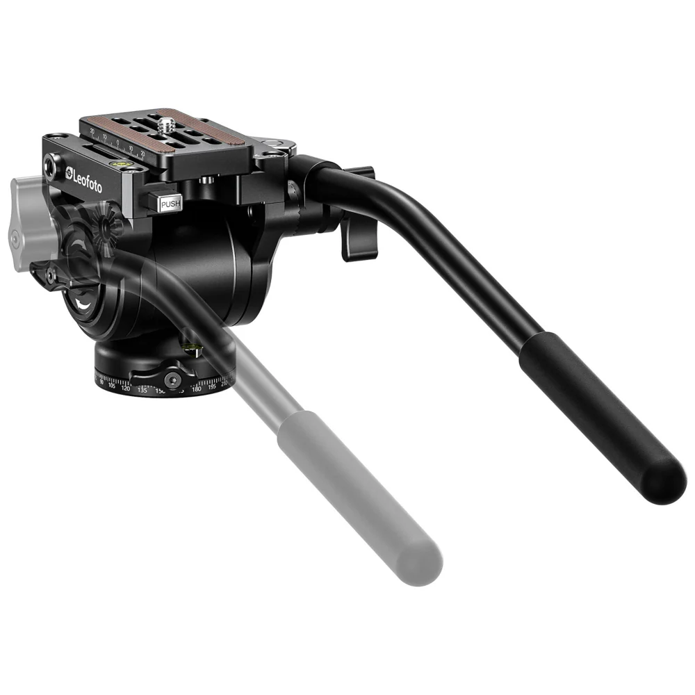 Leofoto BV-5L 50mm Base Fluid Video Head with Arca QP-70N Plate - Image 3