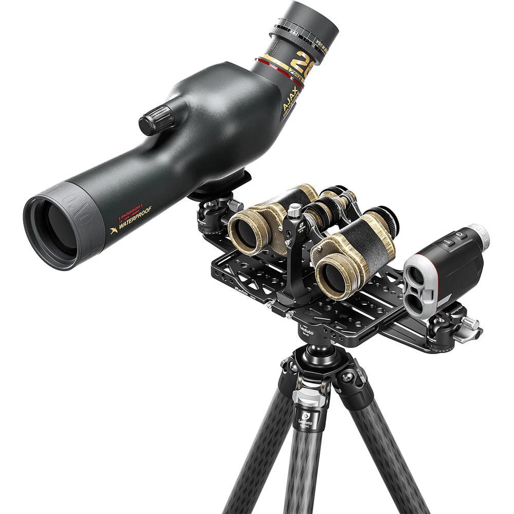 Leofoto FDM-05 Foldable Tac Table with Integrated Arca Rail (1/4"-20 and 3/8"-16 Female Threads) - Image 5