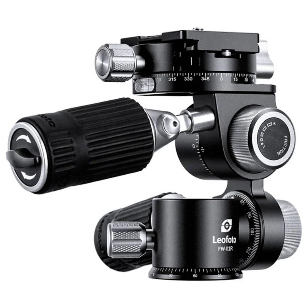 Leofoto FW-01R Pan and Tilt Head with RH-2L Panning Clamp and NP-60 Plate - Image 3