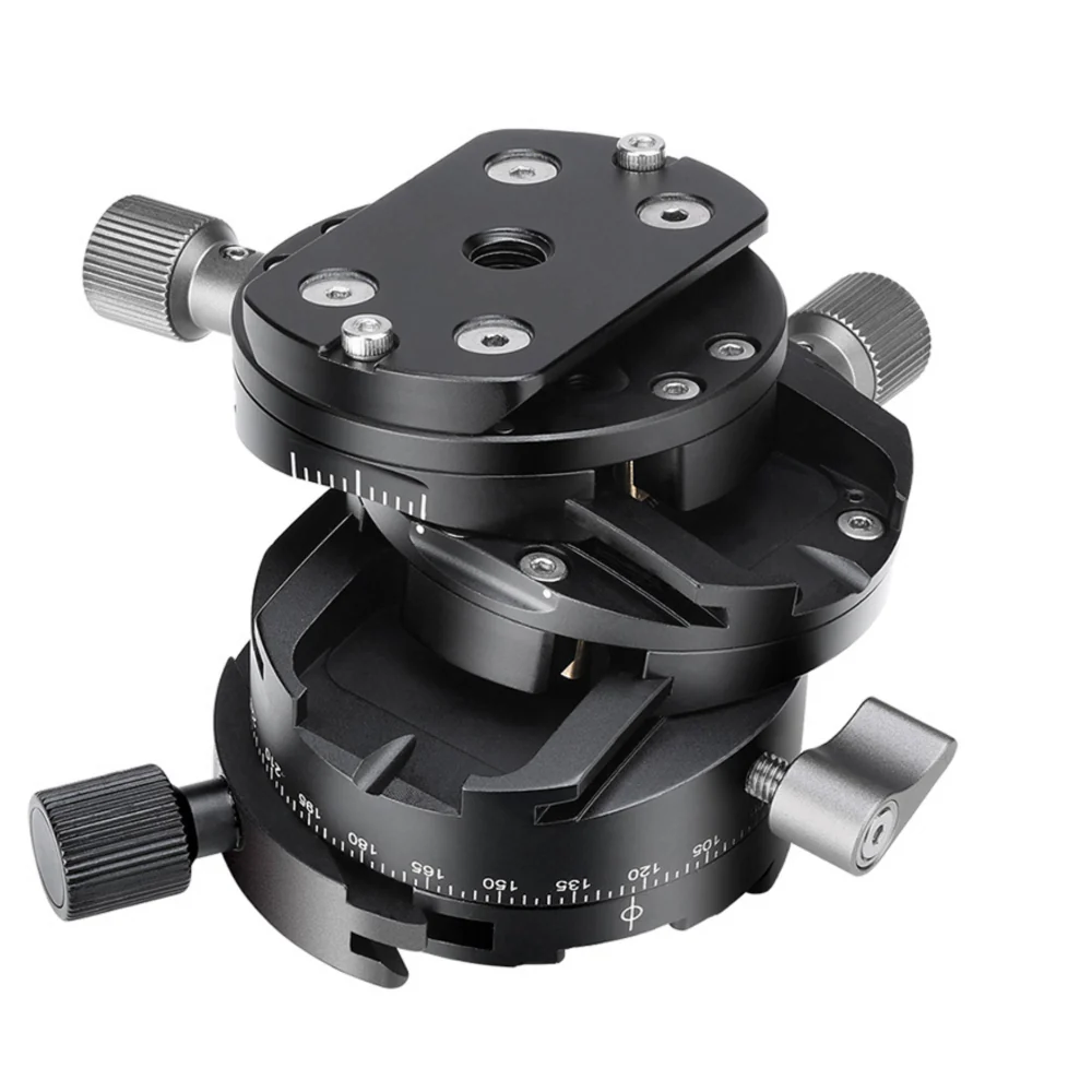 Leofoto G2 3D Geared Head with NP-60 Plate - Image 5