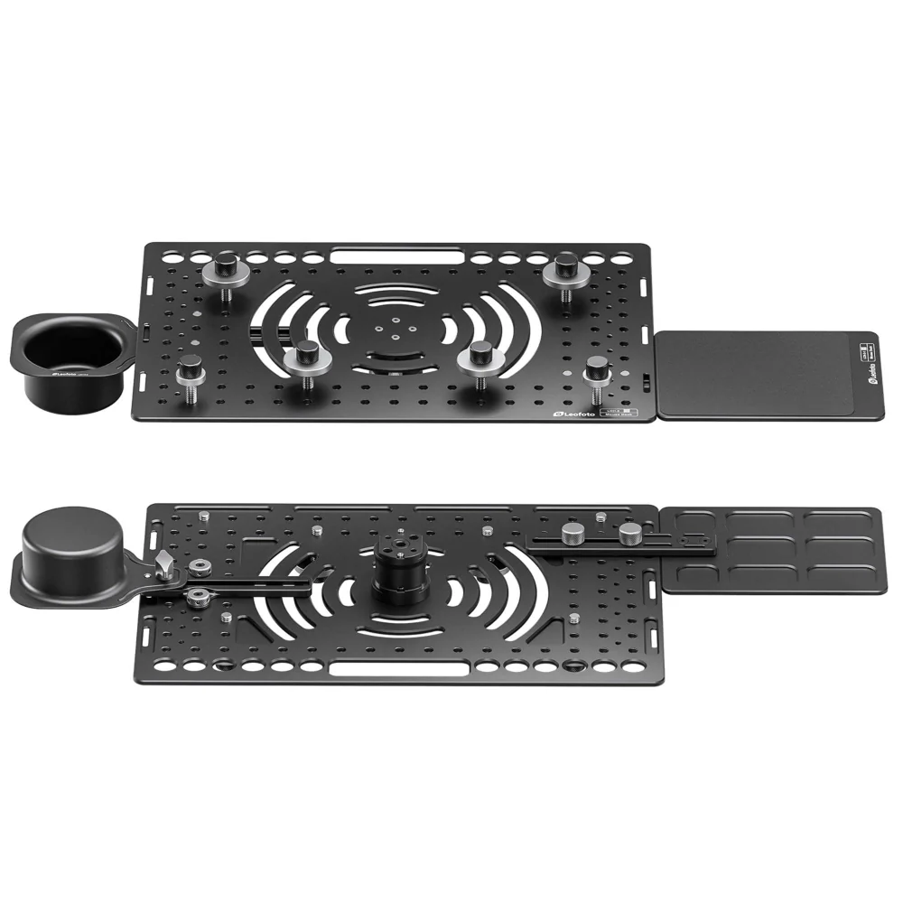Leofoto LCH-3 Kit Laptop Tray with Mouse Pad Deck and Cup Holder - Image 3