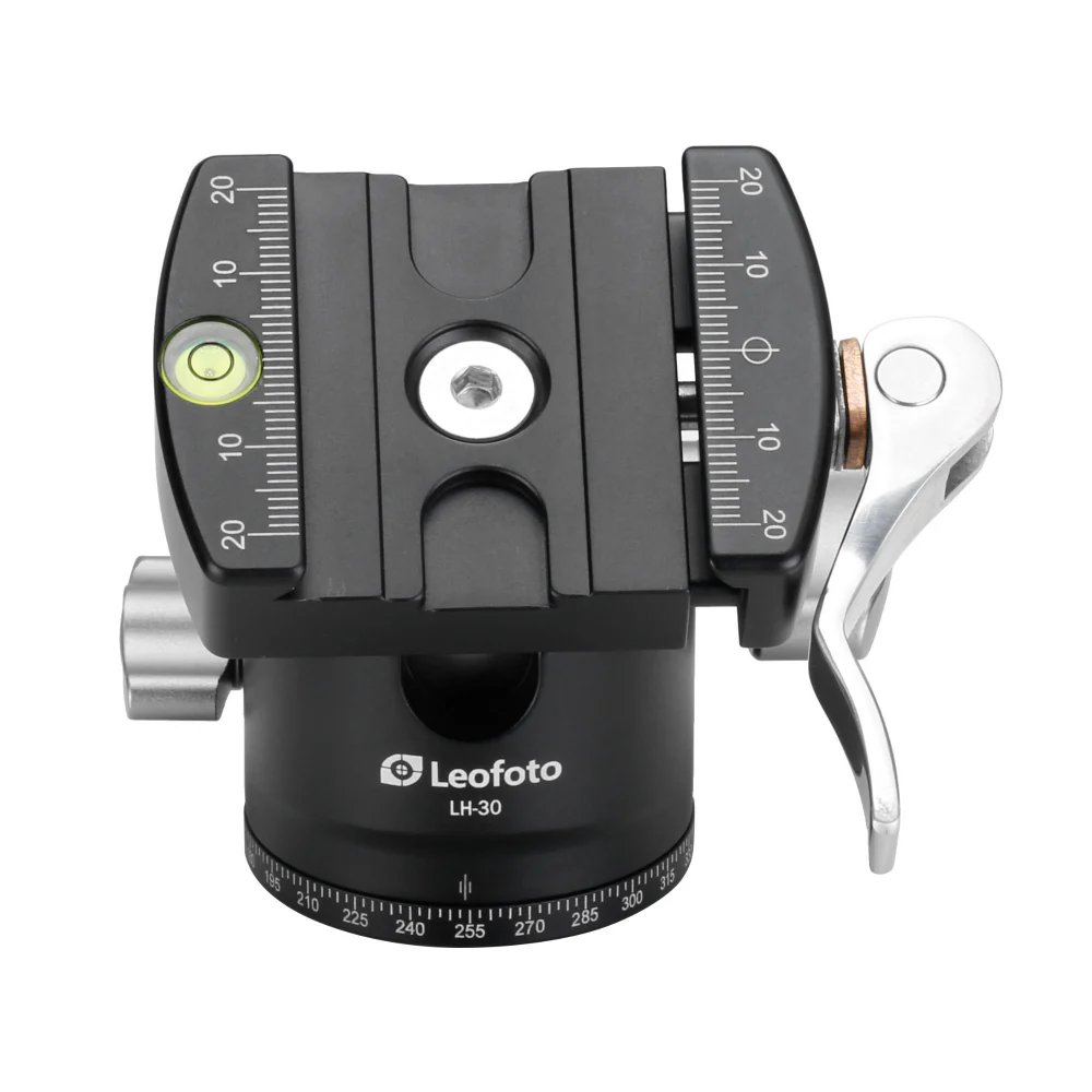 Leofoto LH-30LR 30mm Low Profile Ball Head with LR-50 Quick Release Lever Clamp and NP-50 Plate - Image 2