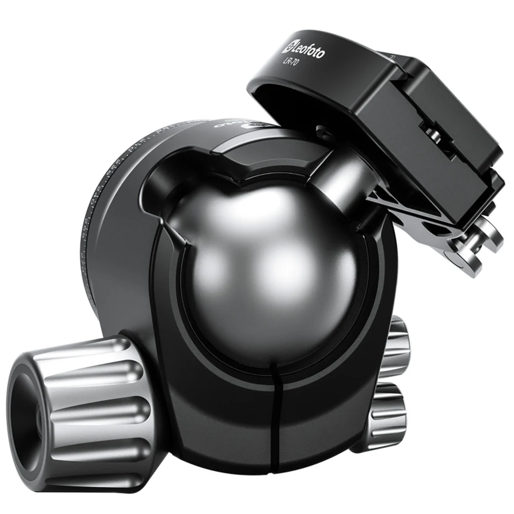 Leofoto LH-55LR 55mm Low Profile Ball Head with LR-70 Quick Release Lever Clamp and QP-70N Plate - Image 6