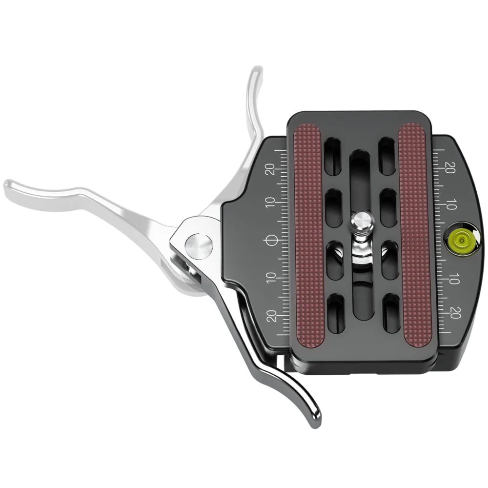 Leofoto LR-60 60mm Quick Release Lever Clamp with QP-70N Plate - Image 3